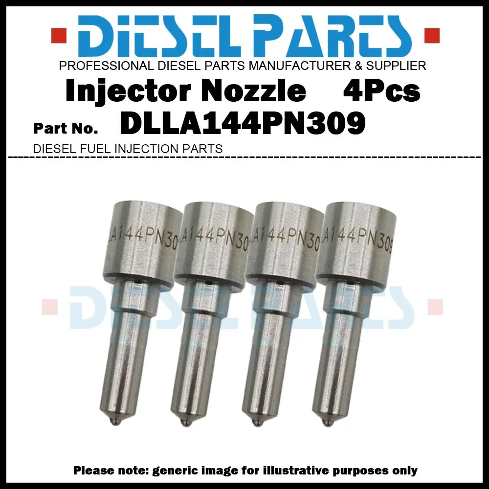 4Pcs/Lot Diesel Fuel Injector Nozzle Tips DLLA144PN309 NP-DLLA144PN309 for ISUZU D-Max Rodeo MU 4JH1 8973060201