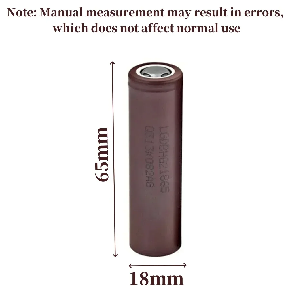 New 100% Safe and Durable True Capacity 18650 HG2 3000mAh 3.7V Rechargeable Lithium Battery+Charger