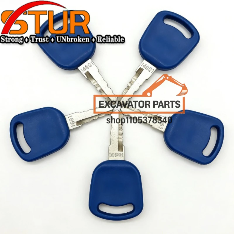 10PCS 14601 Equipment Key Fits Case New Holland Excavator Tractor 82003267 82030143