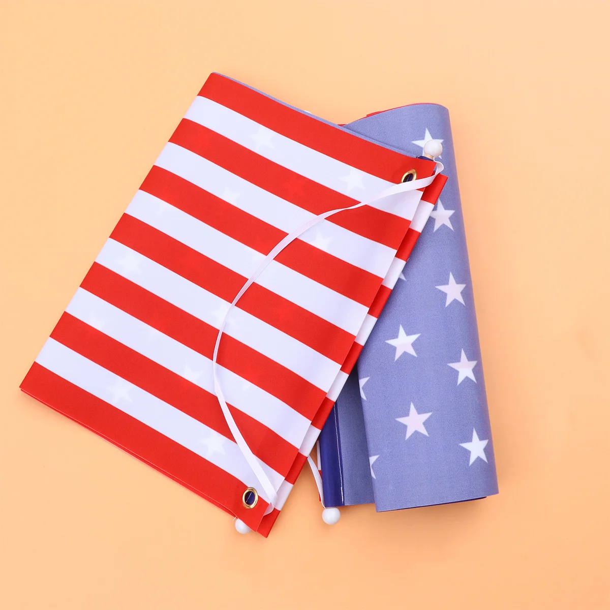 زوج واحد من لافتة باب يوم الاستقلال ستارة الباب الأمامي نمط العلم الأمريكي لتزيين الحفلات خلفية الصورة سهلة الإعداد