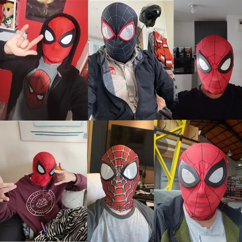 Superhero Mask, 3DSuper Hero Mask Spider Mask Halloween Mask for Men Adult Kids for Halloween Christmas Cosplay Party