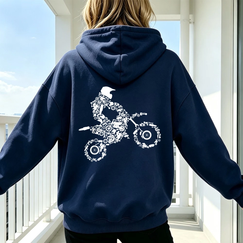 오토바이 장비 아트 프린트 남성용 스웨트셔츠, 캐주얼  - Motorcycle Gear Hoodie 리뷰 및 가격