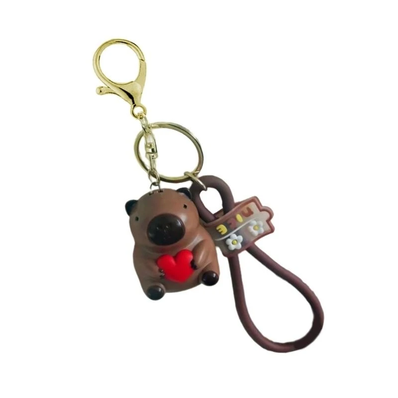 Fashionable Love U Saying Keychain Unique Talking Animal Keyring Pendant Accessory Unique Bag Decoration Q6RB