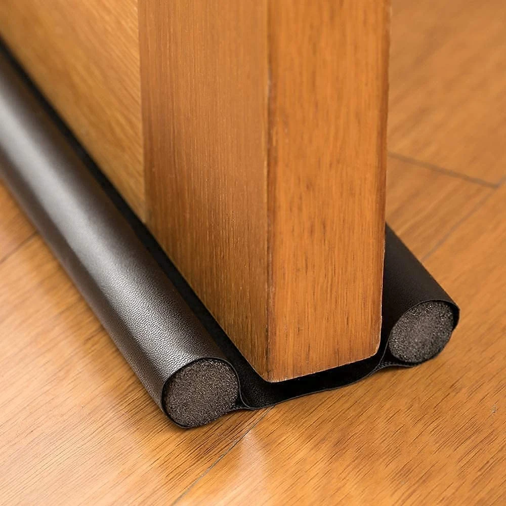 95*10Cm Waterdichte Afdichting Strip Trek Excluder Deur Bodembeschermer Dubbele Siliconen Rubber Afdichting Stofdicht Geluiddicht