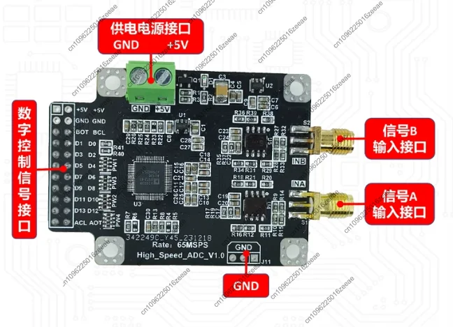 Ad9238 module dual 12-bit 65m high-speed adc data acquisition analog-to-digital converter module parallel interface