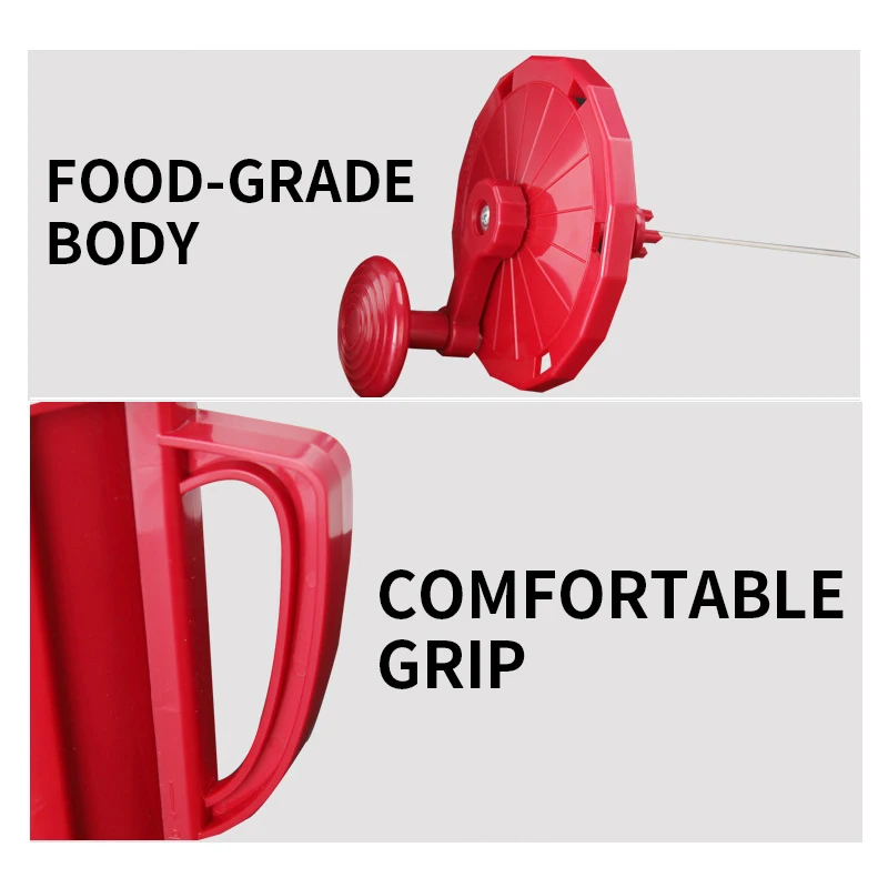 Manual Spiral Potato Slicer Twisted Ham Sausage Slicer Stainless Steel Blade Street Food Processing Potato Tower Machine