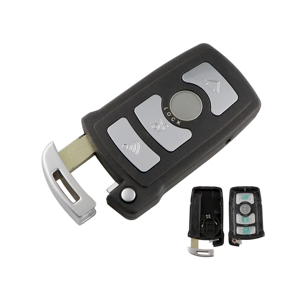 YIQIXIN 4 Button Remote Car Key Shell For BMW E65 E66 E67 E68 745i 745Li 750i 750Li 760i CAS1 System 7 Series Cover Case