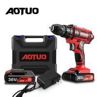 36V Electric Screwdriver Lithium-Ion Battery Power Tools 2-Speed Cordless Drill Rechargeable Mini Multi-function Drill