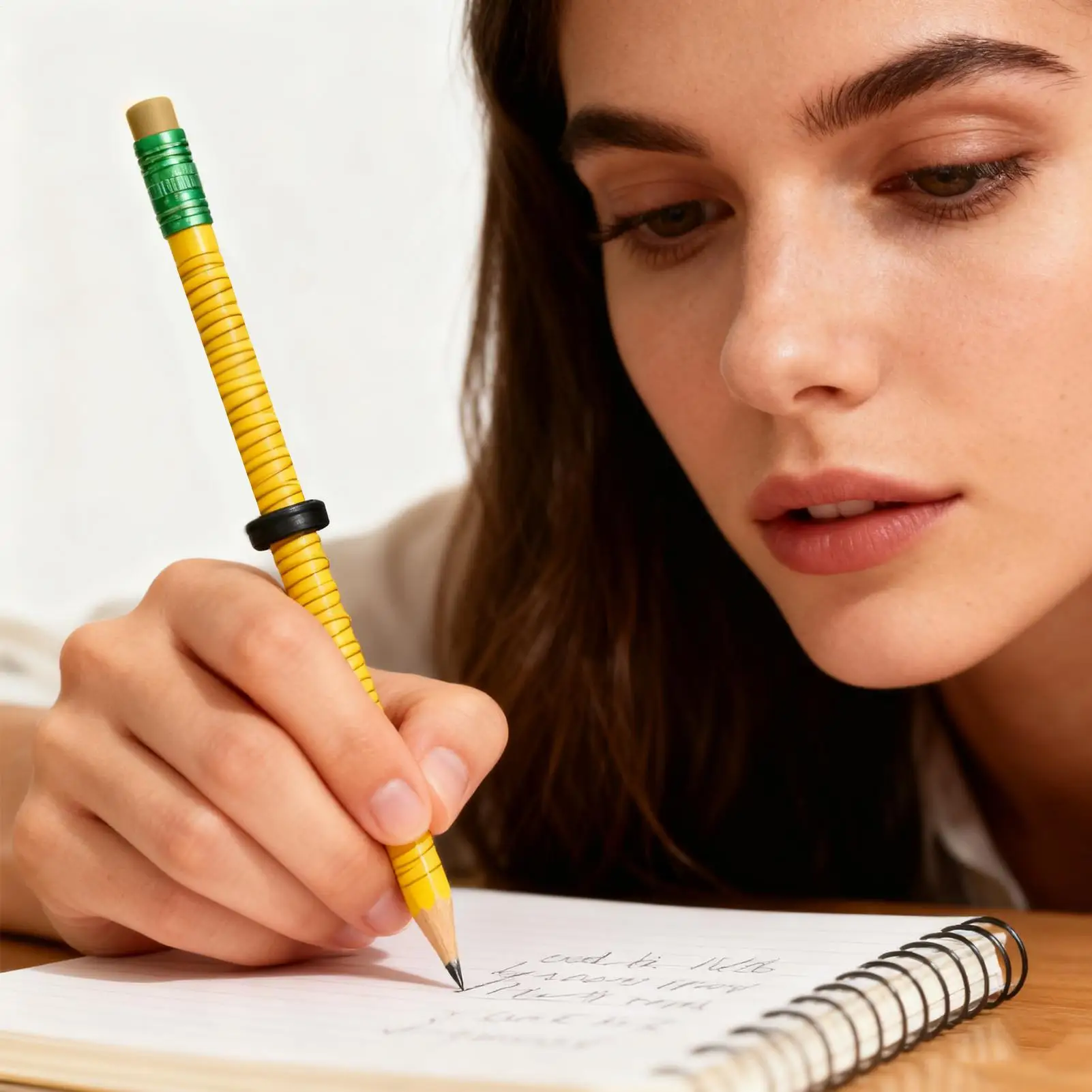 

Карандаш с резьбой и скользящей гайкой, 2 шт., инструмент для письма, сенсорные резьбовые карандаши для студентов, детей, подростков, взрослых, школы