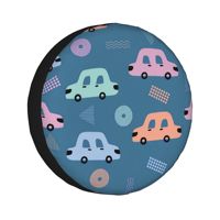 Cute cars  14''-17''Car  Wheel Tire Cover Spare Covers Case Bag Soft Protector Pouch Waterproof Car Tyre Protector