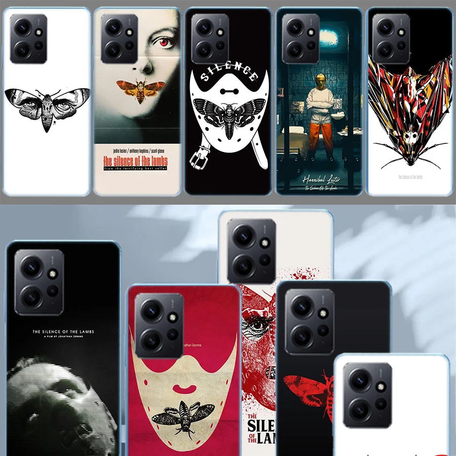 Чехол для телефона Hot Movie The Silence of the Lambs для Redmi 12 13C 14C 12C Note 14 13 Pro Plus 10 10A 10C 9 9A 9C 9T K70 K80 Pro 8 8