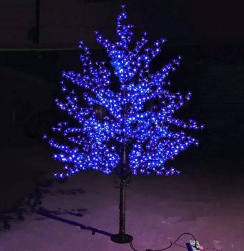 

2M LED Crystal Cherry Blossom Tree Lights Christmas New year Luminaria Decorative Tree Lamp Landscape Outdoor Lighting