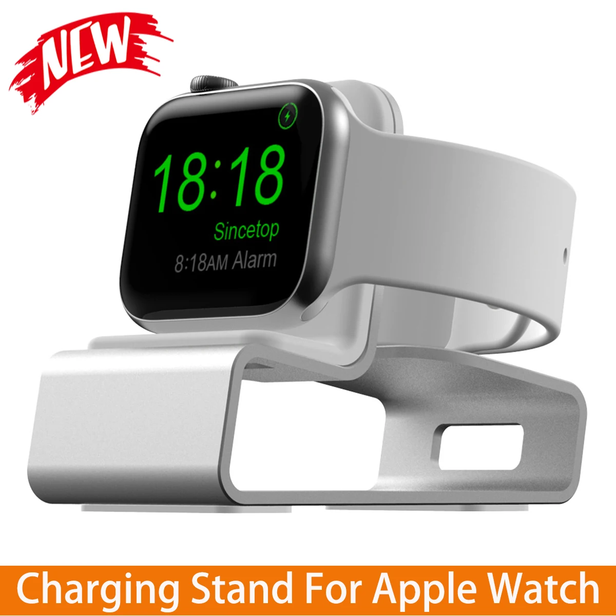 Aluminum Charging Stand for Apple Watch Stand Ulta 3 2 11/10/9/SE/8/7/6/5/4/3/2/1 Desk Charger Dock Station for iWatch Series