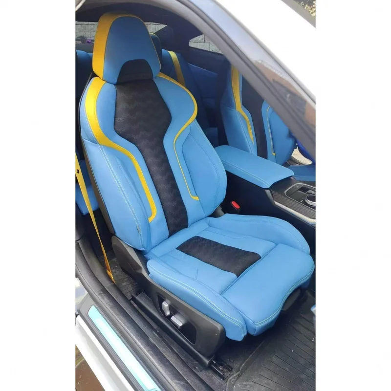 Hongsheng For F30 F80 F10 M3 M5 Upgrade Car Interior Accessories Sport Racing Bucket Seats Leather Cover and Sponge Seat