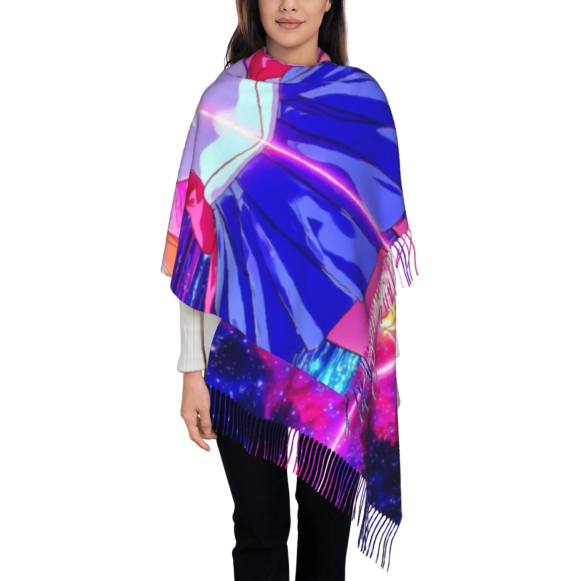 Sailor MoonTassel Scarf S-Sailor Moon Cold Day Thick And Comfortable Thermal Gift Neck Shawl