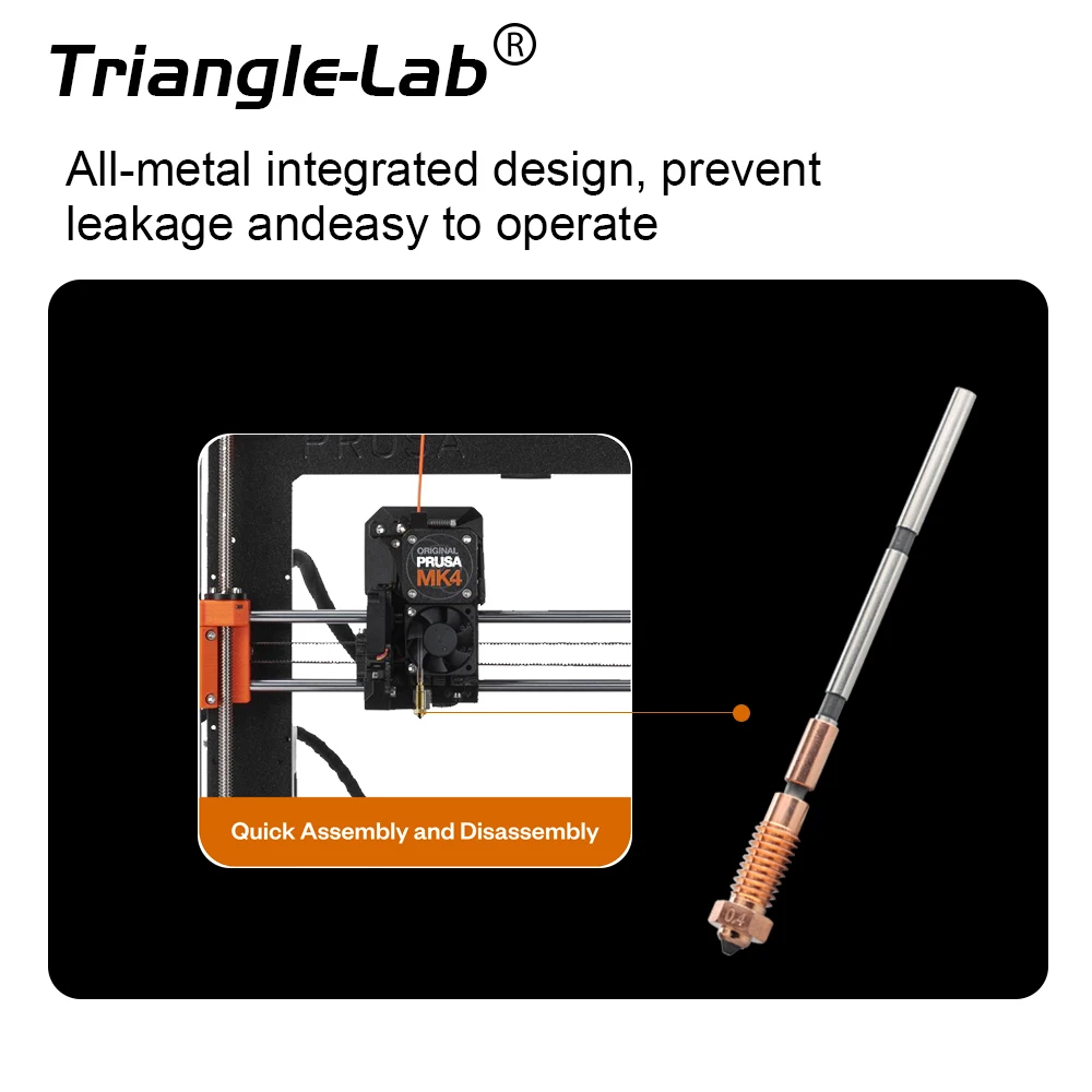 Trianglelab Phaetus 0,4 MM Sic Nextruder Prusa MK4 Bico MK4S Material atualizado, adequado para necessidade de alta resistência ao desgaste