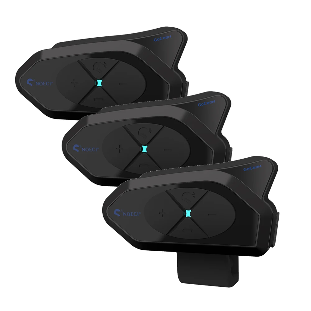 NONE Gocom4 Motorrad Bluetooth Intercom Helm Kommunikator Headset FM Ridao Inter phone Inter com unica dor für 4 Fahrer pk v4 plus 6