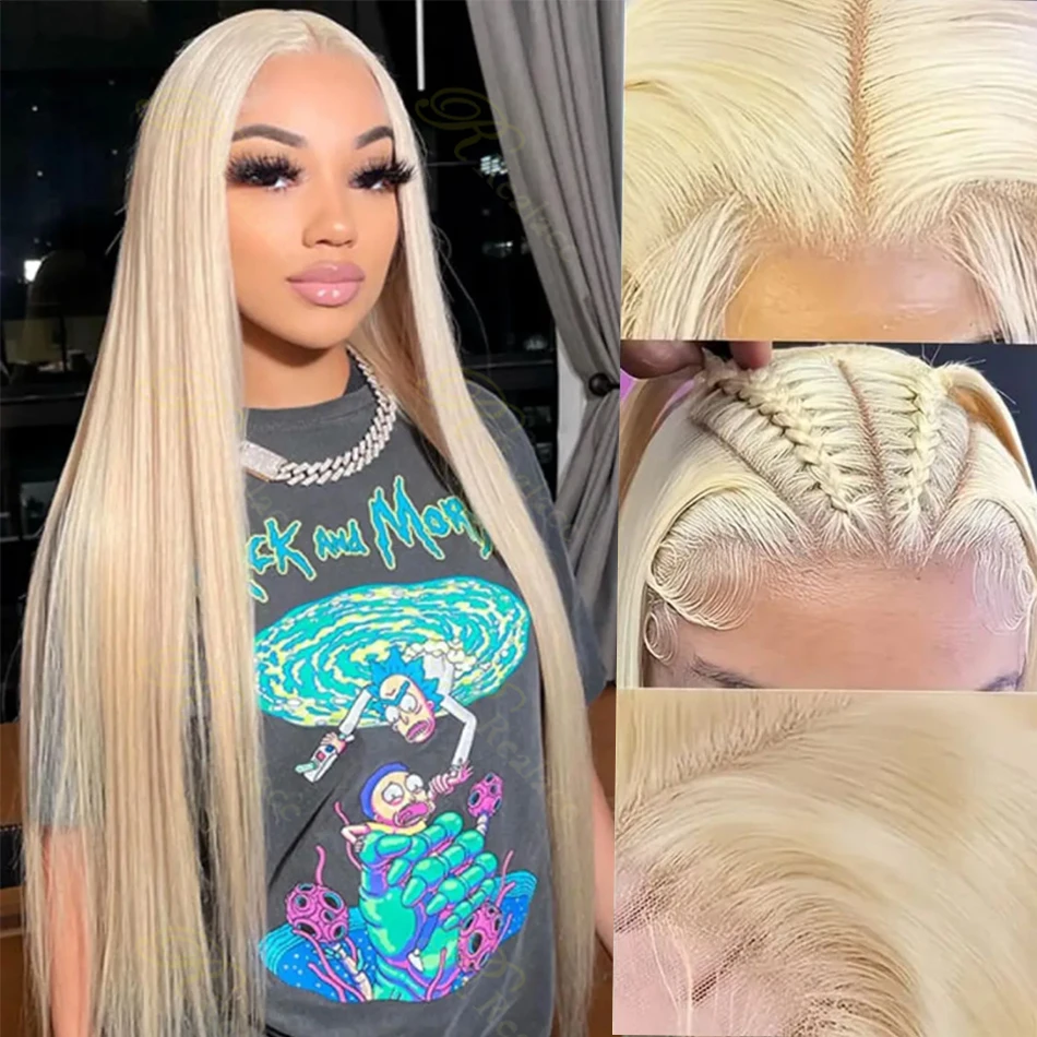 613 Blonde Lace Front Pruik Menselijk Haar 13X4 Hd Lace Frontale Pruik Rechte Kanten Pruiken Human Hair 13X6 Lace Front Human Hair Pruik