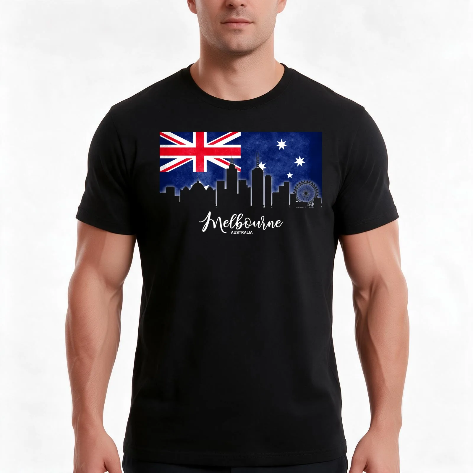 My city from Australia Melbourne Victoria T-Shirt Summer Casual Cotton Tee Oversized Streetwear Tops Vintage Graphic Print