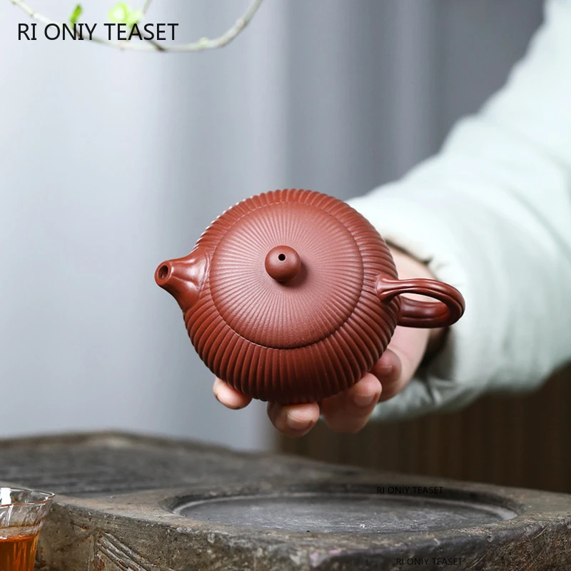 

190ml Chinese Yixing Handmade Purple Clay Teapot Raw Ore Dahongpao Kettle Creativity Xishi Zisha Tea Pot Tea Set Customized