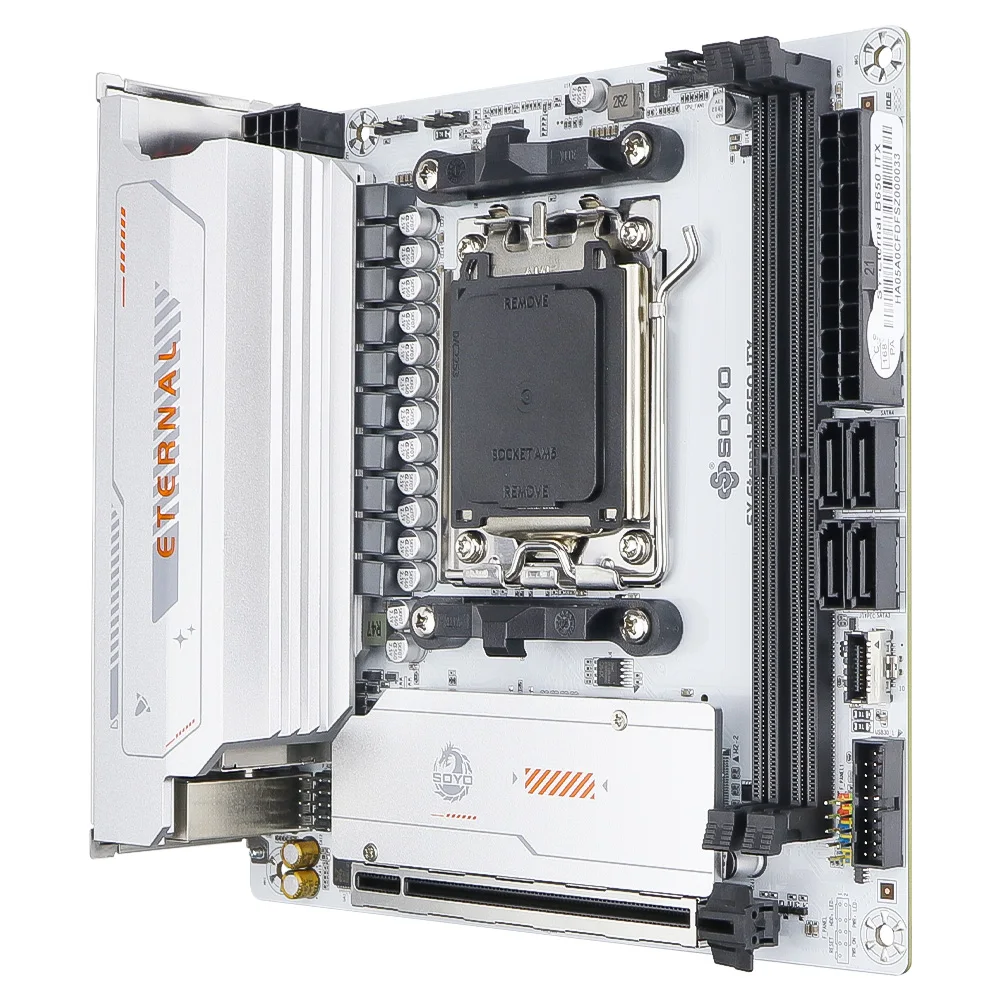 SOYO Eternal B650ITX WiFi6 Motherboard Dual Channel DDR5 AM5 Socket (Supports Ryzen 9600X 9700X) PCIE16x5.0 AGRB AMD Mainboard