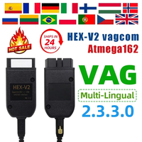 VCDS VAGCOM Interface VCDSCAN HEX V2 Update 23.3.3 FOR VW For AUDI Skoda Seat Multi-Language Car  Diagnostics Tools