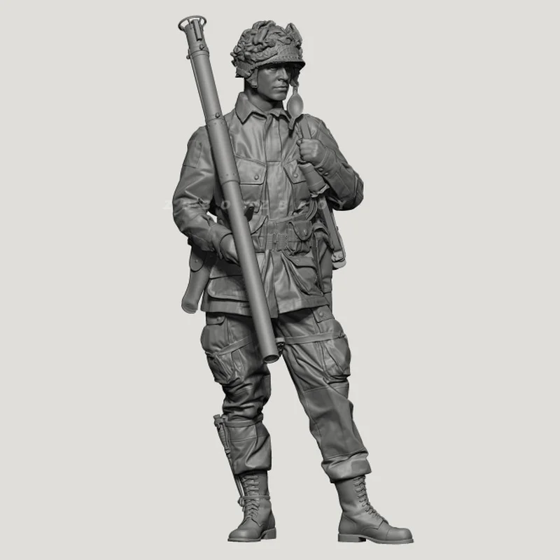 1/35 Resin Model Figure Soldiers Gk Micro Miniature 3d Printed White Model Toy Unassembled And Unpainted Kit
