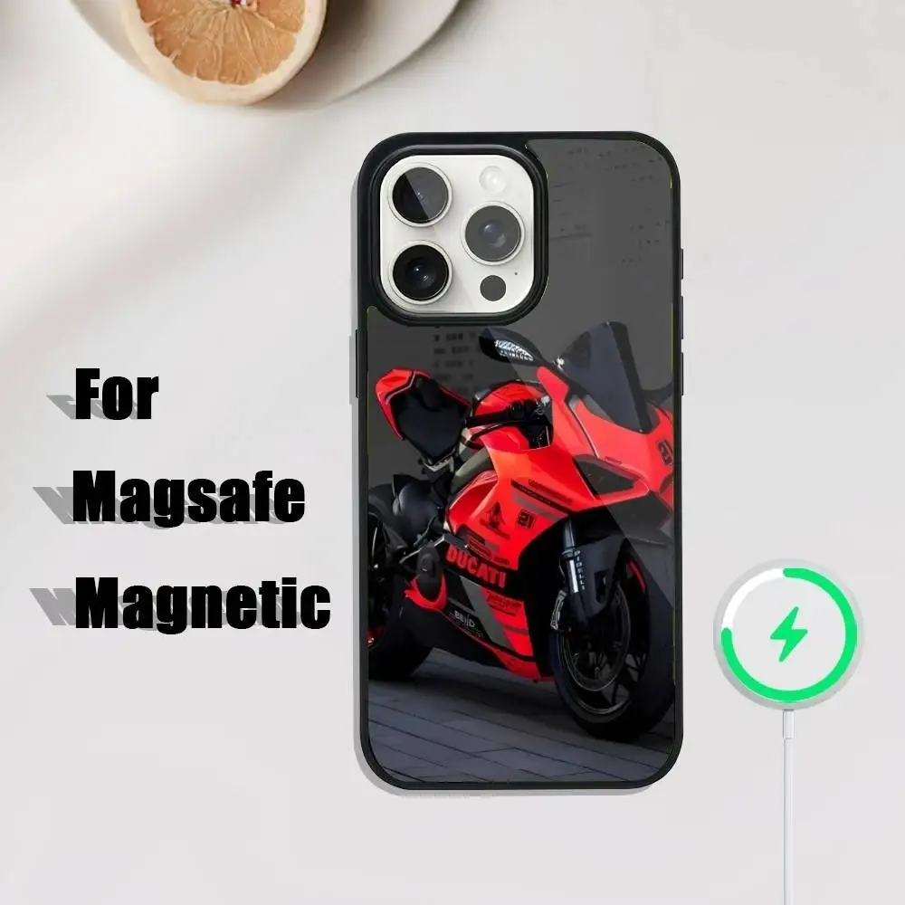 오토바이 레이싱 D-두카티스 폰 케이스 아이폰 17,16,15,14,13,12,11,프로,맥스,플러스,미니,SE4,E 마그네틱 맥세이프 무선 충전