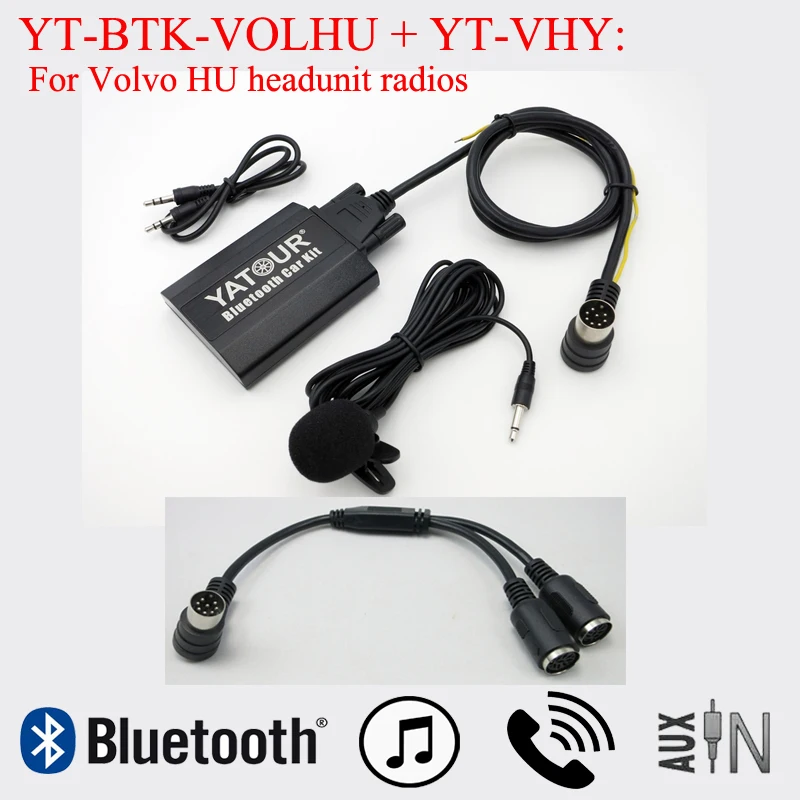 Gorąca sprzedaż Yatour BTK Wysokiej jakości odtwarzacz muzyczny Bluetooth do Volvo C70 S40 S60 S80 V40 V70 XC70 Volvo HU slot