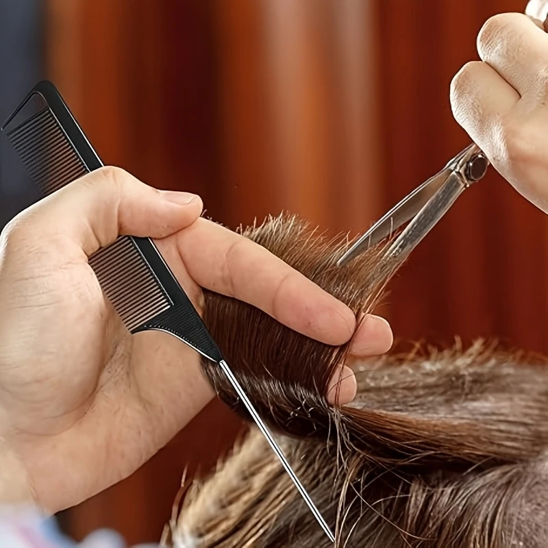 Buy 1 Get 1 Free Professional Pointed Tail Comb, Anti-Static Hair Dye Mouse Tail Comb, Long Steel Needle Hair Comb
