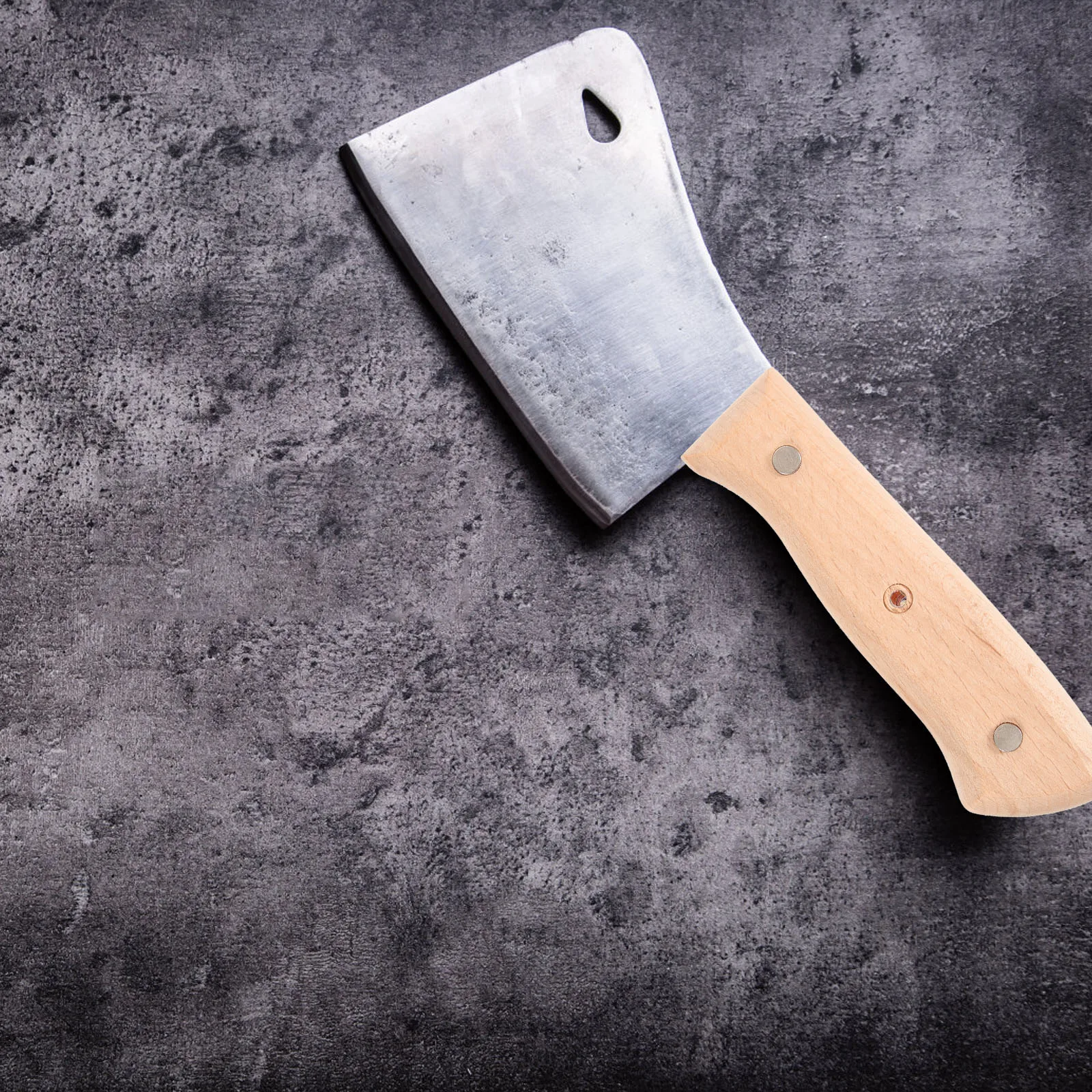 

1Set Cutter Handle Replacement Ergonomic Wood Design Non-Skid Grip for Kitchen Chopping Cutter Handle Repair Accessory