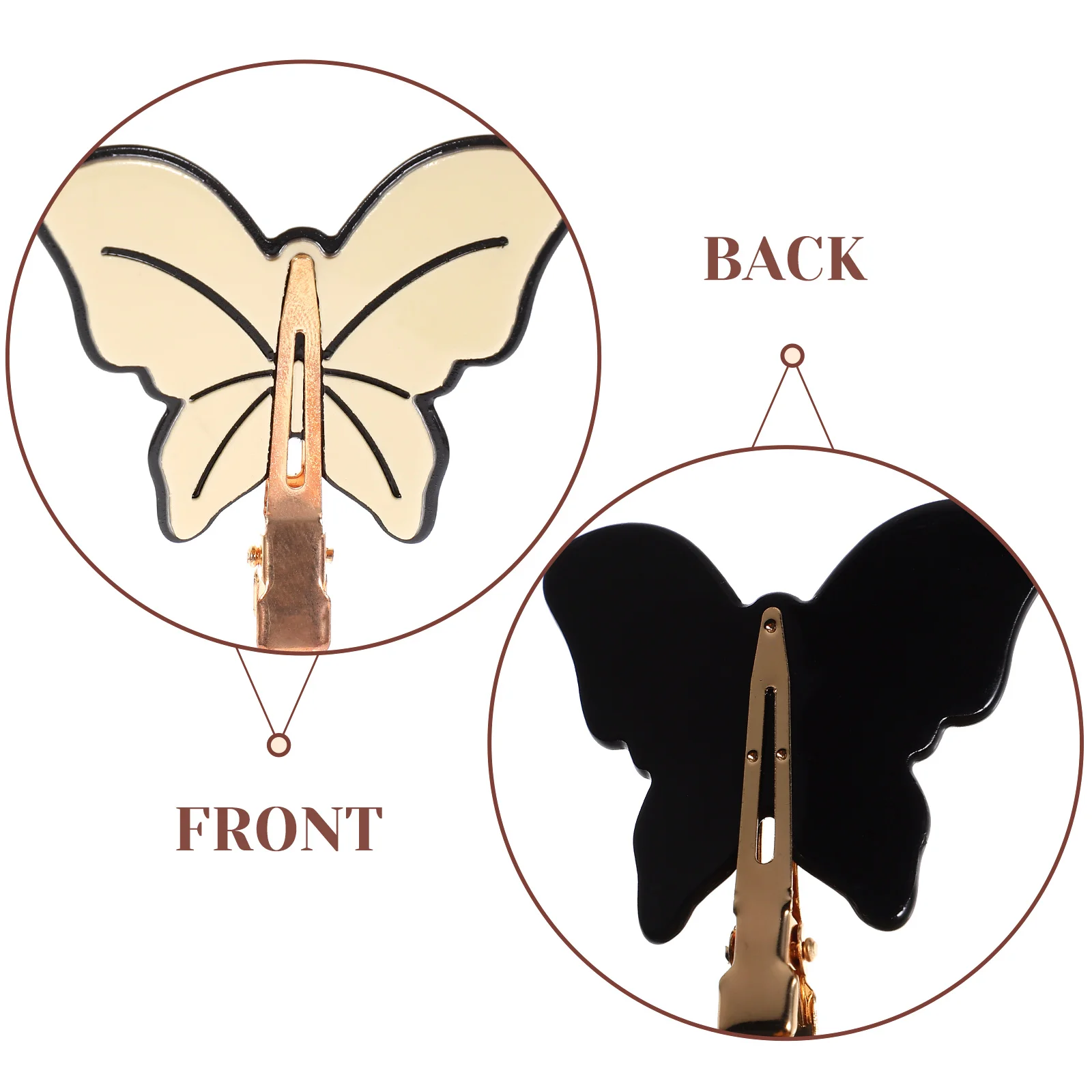 

4pcs Butterfly Hair Clips Small Tiny Hairpin for Girls Women Hair Accessories Hairstyles Straight Curly Ponytail Braid Hairpins