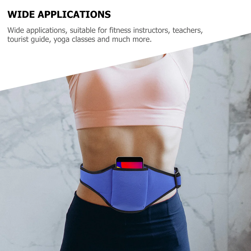 Skip Wheat Bag Microphone Pouch Belt Fitness Instructors Supply Portable Carrying Waist Belts Headphone Stand Wireless