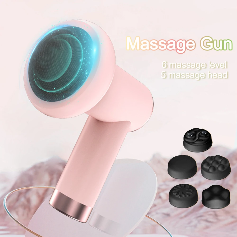 

Electric Massage Hammer Massage Gun Deep Tissue Percussion Muscle Relax Vibration Massager For Body Handheld Back Fitness Slim