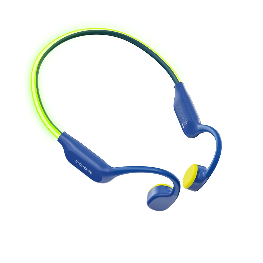 DOOGEE Beengeleiding Sport Zwemhoofdtelefoon BoneBeat Swim Ray Draadloze headset IP68 Waterdicht met knipperend LED-licht 32GB