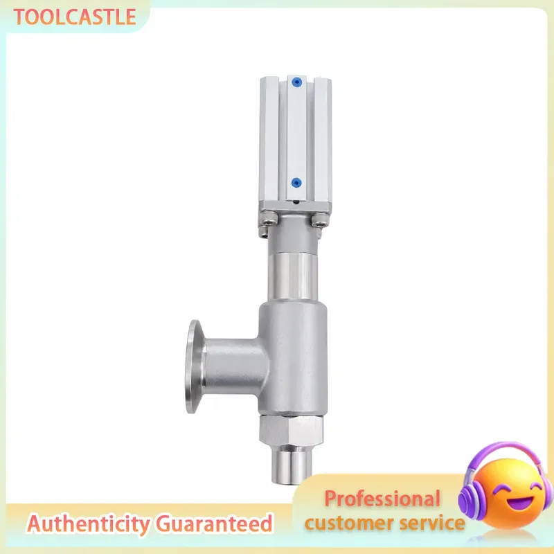 Filling Machine Quick Clamp Fitting,  Chuck 50.5 ID 35mm, Stainless Steel Pneumatic Filling Valve for High Viscosity Paste