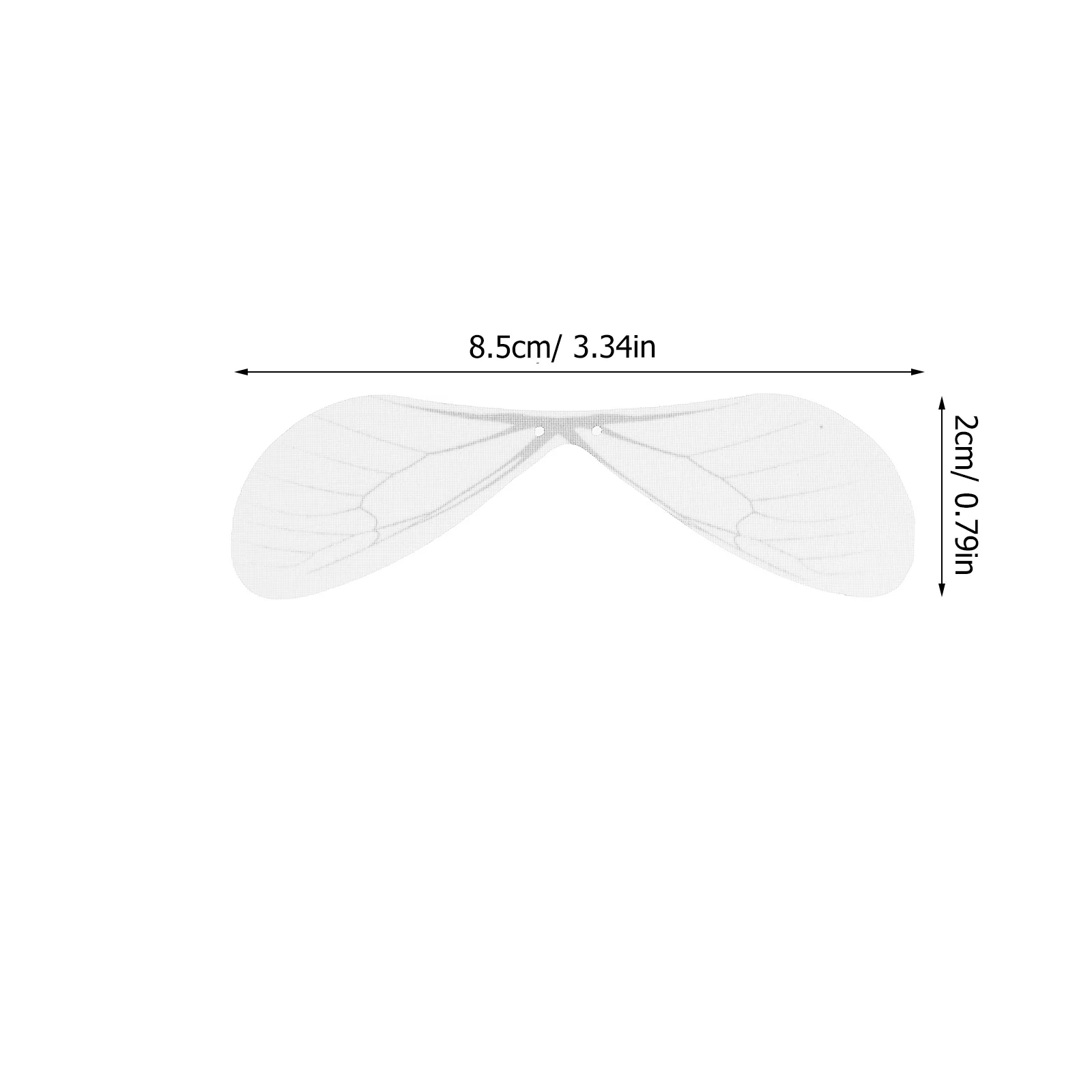 50 قطعة المعلقات الجناح اليعسوب الأبيض سحر الجناح الاصطناعي أنيق DIY بها بنفسك اكسسوارات القرط اليدوية لوازم الحرفية #4