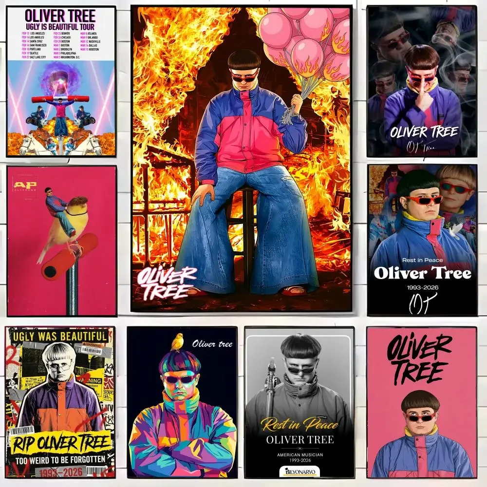 O-Oliver Tree Ugly is Beautiful Poster, dekorative Wandkunst für Wohnzimmer, Schlafzimmer, Bars und Cafés, stilvolles Wohndekor-Geschenk