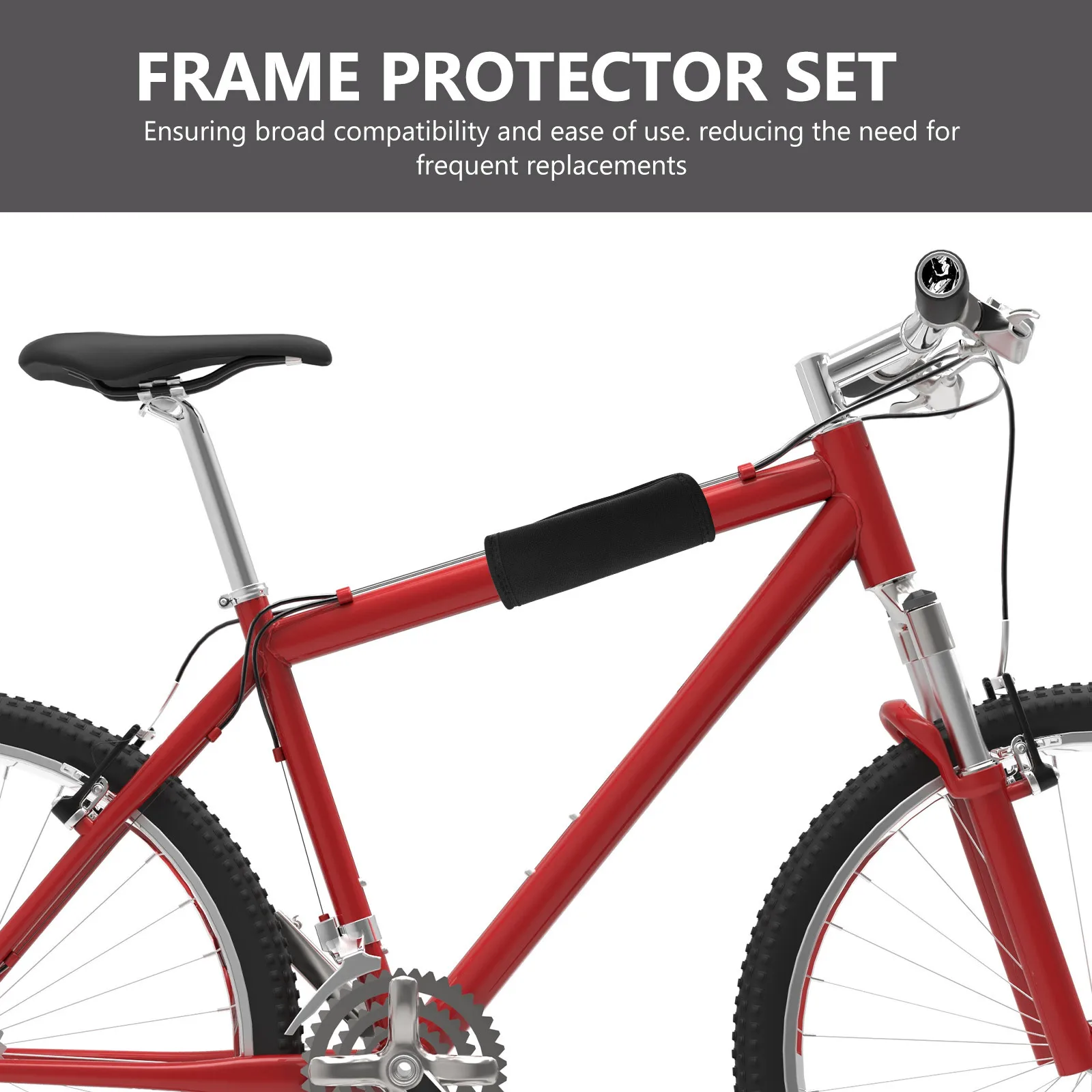 

1Set Neoprene Bike Frame Protector Scratch Impact Resistant Mountain Bike Frame Guard Bicycle Protection Cover