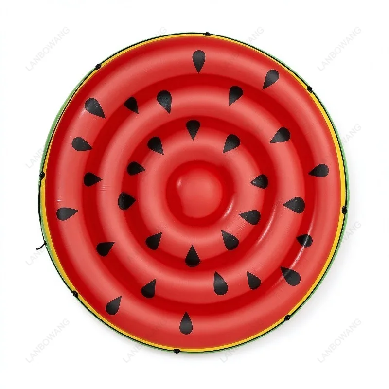 For Watermelon Inflatable Floating Row Bed, Swimming Mattress Floating Island Pad, Outdoor Water Play Toy for Beach & Camping