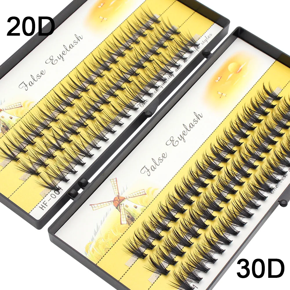 20D/30D bellissime ciglia a grappolo individuali 3D Volume visone innesto ciglia finte estensione ciglia bunche individuale