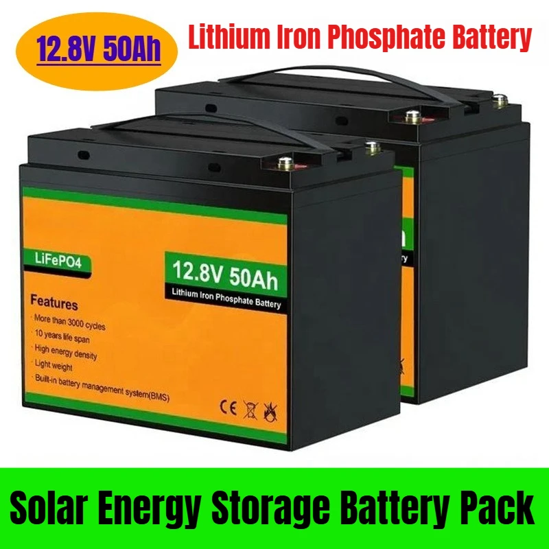 

12.8V 50Ah Solar Energy Storage Battery Pack Lithium Iron Phosphate Battery