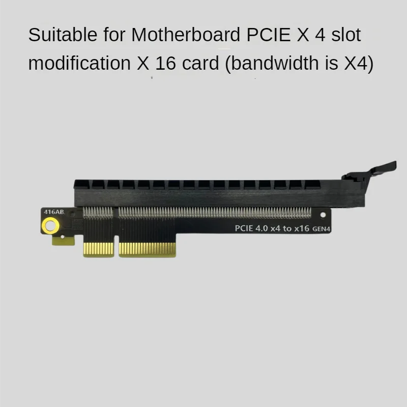 Разъем PCI Express 4,0 X4 на X16 с пряжкой, плата адаптера для печатной платы, GEN4 PCIE 4,0 4X 16X слоты, переходная карта для расширителя материнской платы