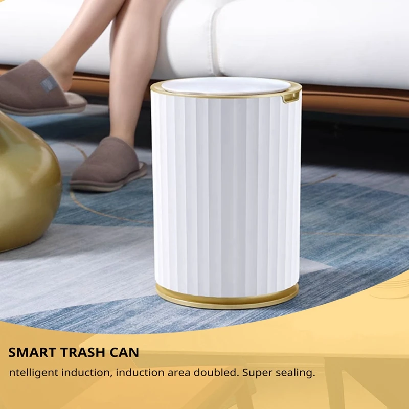 سلة المهملات سلة المهملات الذكية الاستشعار سلة المهملات للمطبخ الحمام سلة المهملات غرفة المعيشة العائلية الشقوق سلة المهملات ، البطارية