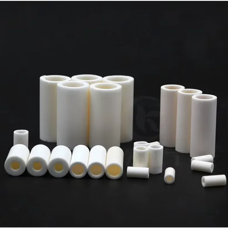 1/2/3/4/5/6/7/8/9mm ID tube 99.5% alumina ceramic pipe porcelain hollow duct corundum Al2O3 earthenware vessel 1600°C resistant