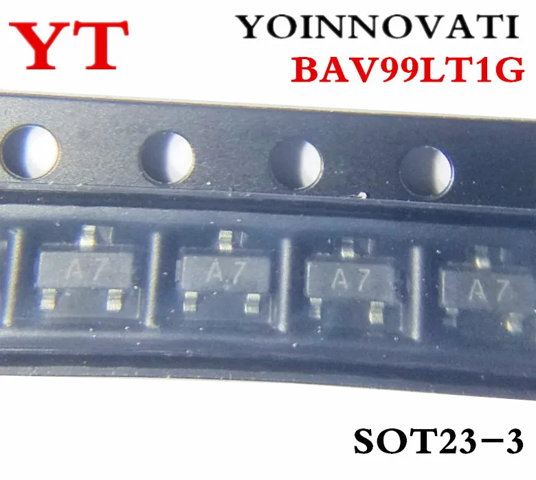 100pcs/lot BAV99LT1G BAV99 A7 SOT-23 IC Best quality