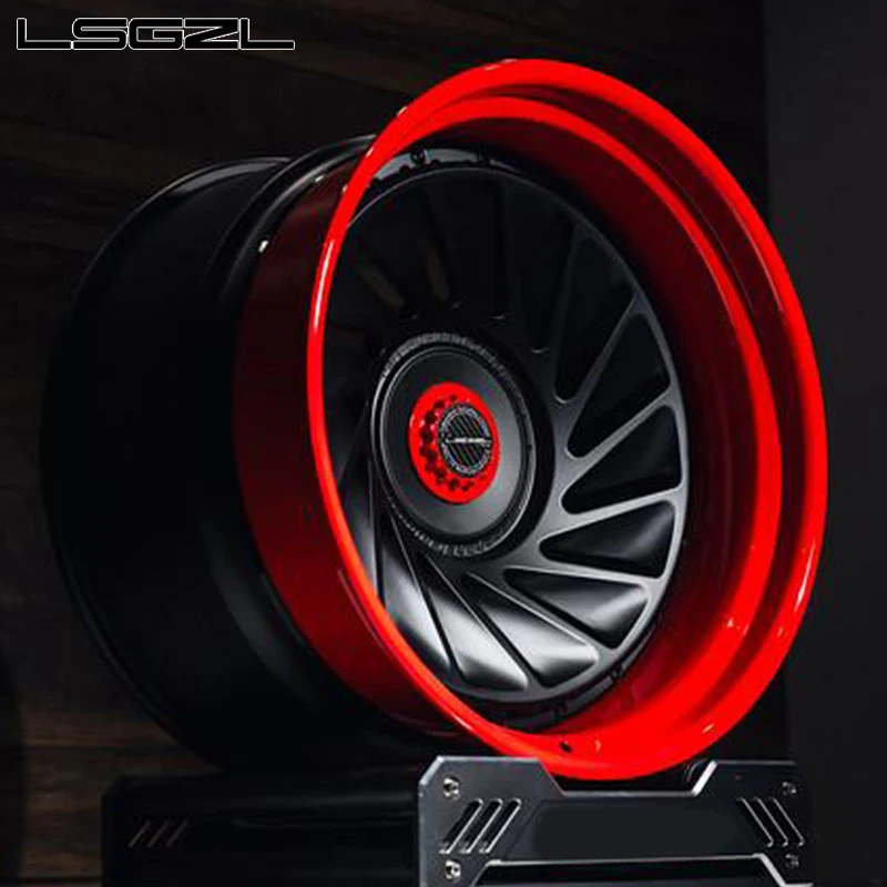 Hot selling(Customized products)：Custo m Red Forged Sport Rims 19-26 Inch Aluminum Alloy Wheels with 5X114.3 5X130 5x120