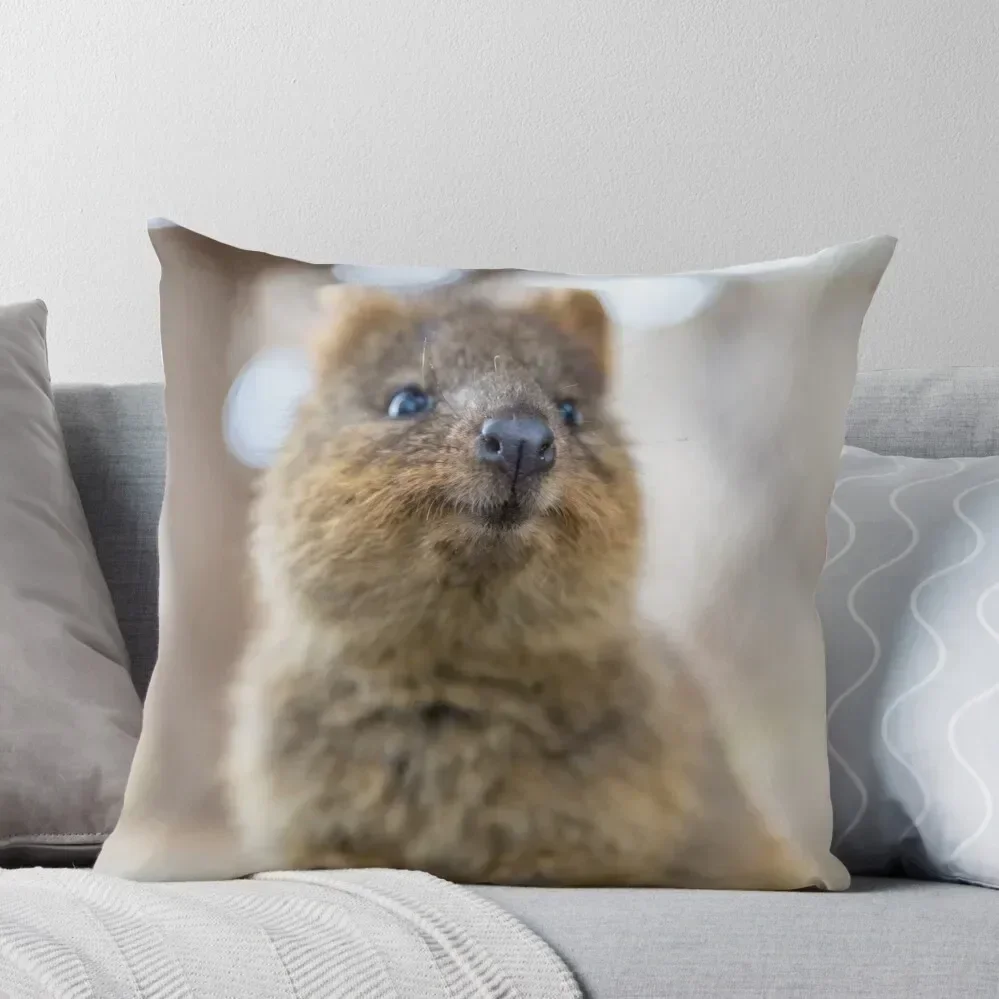 Quokka smiling Throw Pillow Pillow Case Christmas Sofa Cover autumn pillowcase pillow