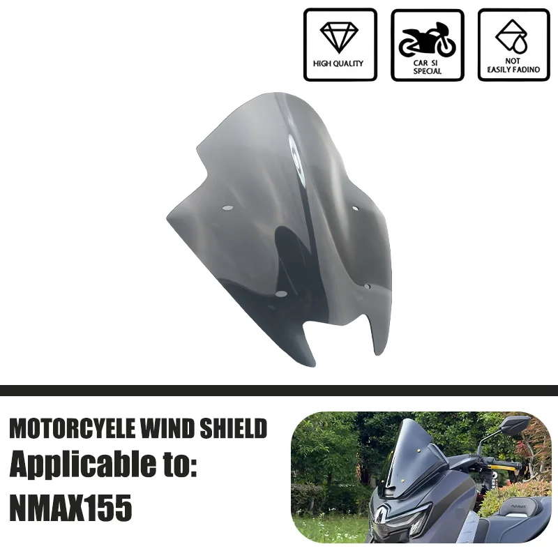 

Windscreen For yamaha NEW NMAX155 Windshield Pare-brise Motorcycle Wind Deflectors NEW NMAX155 2025 windshield