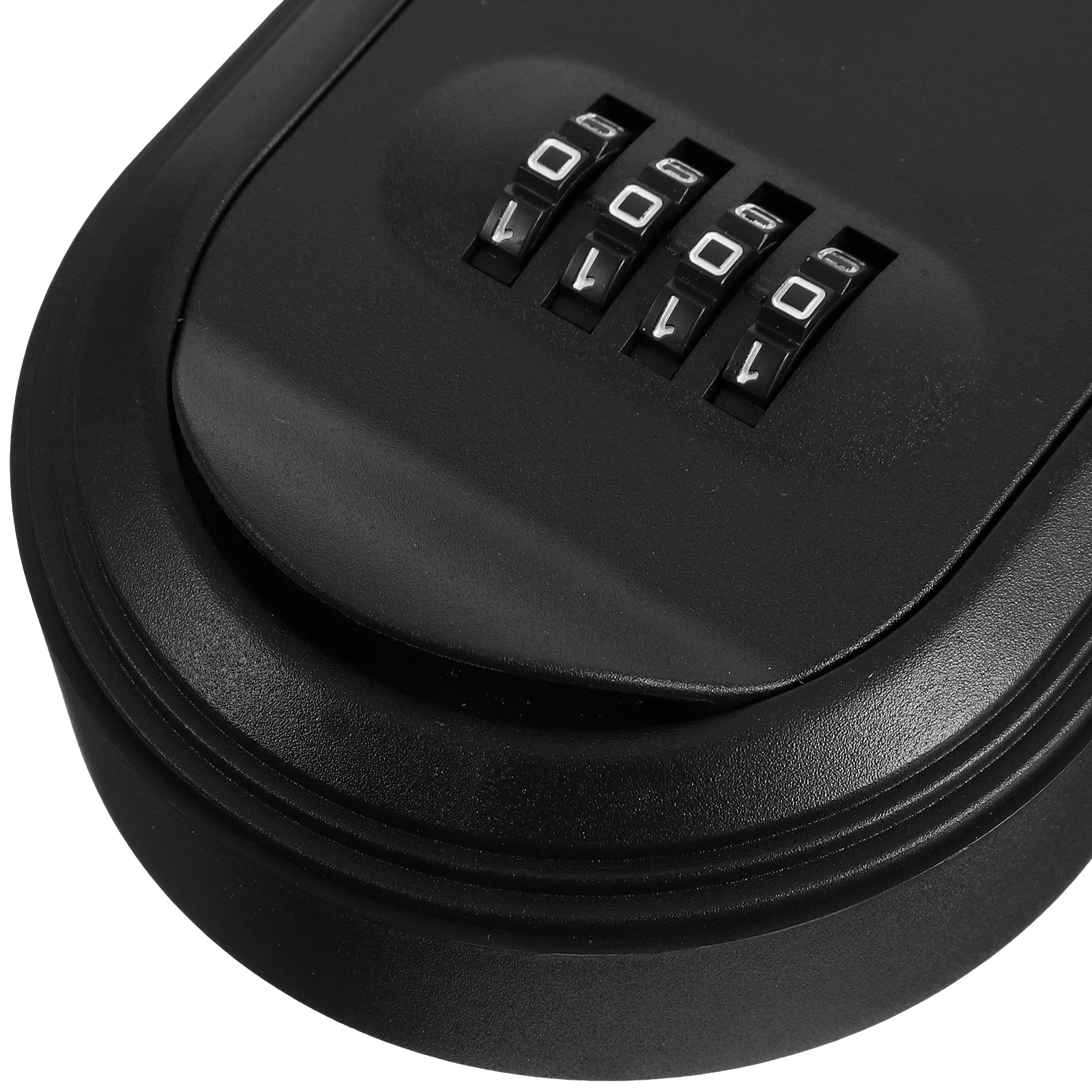 Wall Mounted Black Key Lock Box Resettable Combination Code Secure Key Storage Box Outdoor Household Car Use Lock